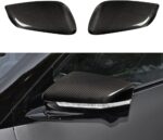 JSWAN Real Carbon Fiber Side Door Rearview Mirror Guard Cover for KIA EV6 (2021-2024) Rearview Mirror Cap Reverse Mirror Decor Shell Cover, EV6 Exterior Accessories (Bright Black) - Image 2