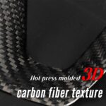 JSWAN Real Carbon Fiber Steering Wheel Panel Cover Fit for Tesla New Refreshed Model 3 2023-2024 Steering Wheel Frame Trim Cover Interior Accessories (Bright Black) - Image 4