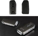 JSWAN Real Carbon Fiber Car Key Fob Cover Protector Shell for KIA EV6 GT/Gline (7 Buttons) Keyless Remote Control Smart Key Case Protector Cover (7 Buttons-Bright Black) - Image 2