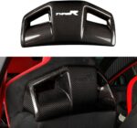 JSWAN Real Carbon Fiber Backseat Cover Fit for 11th Gen Civic Type r FL5 Typer (2024-2023) Seat Backrest Trim Overlay Seat Back Cover Seat Cover (Bright Black, 2pcs Seat Back Cover) - Image 7