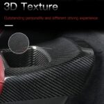 JSWAN Real Carbon Fiber Car Central Control Armrest Box Storage Cover for GR Supra A90 2019-2023 Water Cup Slot Cover Trim Panel Sticker Car Accessories (Bright Black) - Image 6