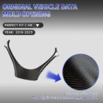 JSWAN Real Carbon Fiber Steering Wheel Cover Fit for Toyota C-HR CHR (2018-2023) Steering Wheel Panel Trim Cover Gloss Interior Accessories - Image 3
