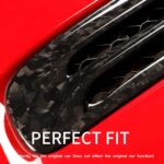 JSWAN Real Carbon Fiber Front Hood Air Intake Grille Cover Fit For 11th Gen TypeR FL5(2023) Type r Hood Vent Fender Intake Grille Cars Bonnet Air Flow Intake Cover Decorative (Forging) - Image 6