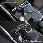 JSWAN Carbon Fiber Gear Shift Knob Cap Cover Trim for BMW 3 4 8 Series G20 G22 330i 325i 430i 425i G42 G14 G02 G05 G06 G07 G28 G29 Z4 M50 XDrive 30i 40i 225i M235i Gear Shift Lever Modified Sticker - Image 3