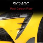 JSWAN Carbon Fiber Front Fog Light Eyebrow Cover for Supra A90 MK5 Headlights Trim Frame Decoration Patch Front Bumper Spoiler Sticker Bumper Armor Cover - Image 3