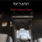 JSWAN Carbon Fiber Gear Shift Panel Trim Cover Sticker for Mercedes Benz AMG A35 A45 A45S W177 Center Console Panl Trim Cover, Interior Decoration Sticker - Image 3