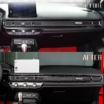 JSWAN Real Carbon Fiber Dashboard Cover Wrap Fit for 11th Gen Civic Type r FL5 Typer Center Console Dashboard Panel Trim Cover Dash Air Vent Outlet Frame Cover (1pcs Dash Cover forging) - Image 4