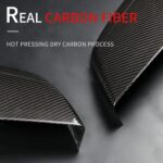 JSWAN Real Carbon Fiber Side Door Rearview Mirror Guard Cover for KIA EV6 (2021-2024) Rearview Mirror Cap Reverse Mirror Decor Shell Cover, EV6 Exterior Accessories (Bright Black) - Image 3