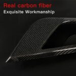 JSWAN 4pcs Real Carbon Fiber Inner Door Panel Trim Cover for Kia EV6 GTline GT(2022-2024) Door Handle Cover Door Armrest Panel Cover (Gloss with Switch Hole) - Image 6