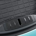 JSWAN Carbon Fibre Front Boot Bumper Portector Fit for Tesla Model 3 (2017-2023) Front Trunk Hood Lock Cover Protect Strip Trim Front Trunk Box Luggage Bumper Panel (Bright Black) - Image 6