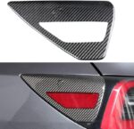 JSWAN Carbon Fiber Car Electric Box Decor Cover Charging Port Cap Car EV Charger Cap Cover for Tesla Model 3/Y Door Exterior Charging Port Panel Trim Cover Protective Sticker (Bright Forging) - Image 7