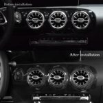 JSWAN Carbon Fiber Center Console Dashboard Air Conditioning Vent Panel Outlet Cover for Mercedes Benz CLA/A Class A180 A200 A35L A45S CLA35 CLA45 CLA45S W118 W177 V177 Air Outlet Cover Sticker - Image 5