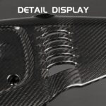 JSWAN Real Carbon Fiber Engine Hood Cover Fit for 11th Gen Type R FL5 Typer Replacement Engine Splash Shield Cover Engine Shroud Cover Panel Engine Bay Protection Cover (Carbon Fiber Gloss-Black) - Image 4