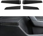 JSWAN Real Carbon Fiber Interior Door Side Trim Cover Fit for Au-di A3 A3L (2021-2024) Interior Door Panel Decorative Strip Car Side Door Frame Decorative Cover Gloss