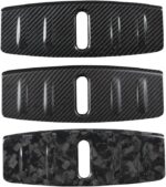 JSWAN Carbon Fibre Front Boot Bumper Portector Fit for Tesla Model 3 (2017-2023) Front Trunk Hood Lock Cover Protect Strip Trim Front Trunk Box Luggage Bumper Panel (Bright Black) - Image 4