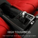 JSWAN Real Carbon Fiber Center Console Gear Shift Panel Cover Trim Central Control Panel Frame for 11th Gen Type R FL5 Typer (2023) Central Control Panel Gear Frame Cover (Matte Black) - Image 6