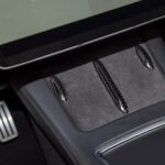 JSWAN Carbon Fiber Wireless Charging Creative Sticker for Model 3/Model Y 2021-2023 Center Console Phone Charger Non-Slip Sticker Protector Cover, Car Interior Accessories (Bright Black 3pcs) - Image 3