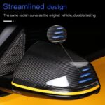 JSWAN Carbon Fiber Door Mirror Covers Side Mirror Rearview Cover Caps Rearview Replacement For GR Supra A90 Door Rearview Mirror Cover Cap Exterior Protect Accessories - Image 5