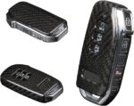 JSWAN Real Carbon Fiber Car Key Fob Cover Protector Shell for KIA EV6 GT/Gline (7 Buttons) Keyless Remote Control Smart Key Case Protector Cover (7 Buttons-Bright Black) - Image 4