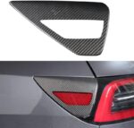 JSWAN Carbon Fiber Car Electric Box Decor Cover Charging Port Cap Car EV Charger Cap Cover for Tesla Model 3/Y Door Exterior Charging Port Panel Trim Cover Protective Sticker (Bright Forging) - Image 8