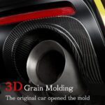 JSWAN Real Carbon Fiber Tail Throat Upper Trim Cover Fit For Toyota Supra GR A90 A91 MK5 2019-2024 Exhaust Muffler Tail Pipe Upper Trim Cover Accessories - Image 6