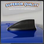 JSWAN Real Carbon Fiber Car Roof Shark Fin Antenna Base Cover for Subaru BRZ FRS GR86 Roof Aerial Radio Signal Base Car Exterior Accessories (Matte Black) - Image 4