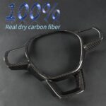 JSWAN Carbon Fiber Steering Wheel Cover Fit for 11th Gen Civic Type r FL5 Typer (2022-2024) CR-V/HR-V(2023-2024) Steering Wheel Trim Cover Steering Wheel Wrap Interior Accessories (Bright Black) - Image 3