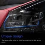 JSWAN Carbon Fiber Ultra Thin Center Console Gear Panel Sticker for Supra GR A90 LHD Gear Shift Panel Covers Frame, Car Interior Accessories - Image 3