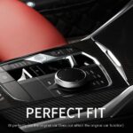 JSWAN Carbon Fiber Center Console Trim Cover Gear Shift Panel Frame Sticker for BMW 2 3 4 Series G20 G22 G42 330i 325i 430i 425 M2 M3 M4 G80 G82 G87 Center Console Dashboard Panel Cup Holder Cover - Image 6