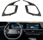 JSWAN Real Carbon Fiber Steering Wheel Cover for KIA EV6 GT GTLINE (2021-2024) Dry Carbon Fiber Steering Wheel Panel Sticker Cap, Interior Modification Accessories (Matte Black no red Marker) - Image 9