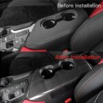 JSWAN Real Carbon Fiber Car Central Control Cup Holder Trim Panel Cover for GR Supra A90 Left-Hand Drive Water Cup Slot Sticker Armrest Box Decorative Cover Car Interior Accessories - Image 5