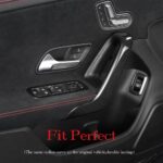 JSWAN Carbon Fiber 4pcs Inner Door Handle Covers Inner Door Pull Trim Sticker for Mercedes Benz CLA/A Class A180 A200 A35L A45S CLA35 CLA45 CLA45S W118 W177 V177 - Image 5