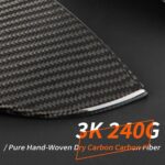 JSWAN 2pcs Real Carbon Fiber Car Door Handle Trim Cover Fit for Nissan RZ34 Fairlady Z (2022 2023) JDM Car Exterior Door Handle Grab Protective Overlay(Gloss Black) - Image 5