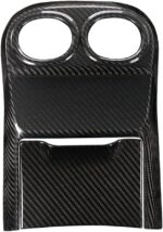 JSWAN Carbon Fiber Rear Air Condition Vent Cover Armrest Rear Air Vent Outlet Cover Trim for Benz C-Class C200L C260L W206 AMG C43 C63 (2023-2024) Center Console Armrest Air AC Vent Trim - Image 5