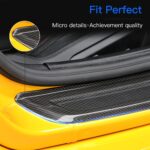 JSWAN 100% Real Carbon Fiber Car Door Pedal Cover for Supra GR A90 MK5 2019-2023 Car Internal Door Sill Trim Strip Sticker, Interior Decoration Accessories (Bright Black) - Image 6