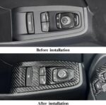 JSWAN Carbon Fiber Car Door Button Trim Switch Cover for BRZ GR86 LHD Car Window Lift Button Frame Sticker Car Interior Accessories - Image 3
