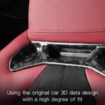 JSWAN Carbon Fiber Car Seat Headrest Cover for Supra A90 GR Seat Back Decoration Panel Cover Sticker, Seat Headrest Cover Fiber Interior Accessories (Bright Forging) - Image 5
