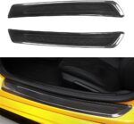 JSWAN 100% Real Carbon Fiber Car Door Pedal Cover for Supra GR A90 MK5 2019-2023 Car Internal Door Sill Trim Strip Sticker, Interior Decoration Accessories (Bright Black) - Image 2