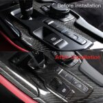 JSWAN Carbon Fiber Fit for Toyota Supra GR A90 A91 MK5 2019-2023 Gear Shift Panel Trim Cover, Gear Shift Console Anti-Scratch Panel Protector Frame Cover (for Left Hand Drive) - Image 4