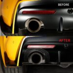 JSWAN Real Carbon Fiber Tail Throat Upper Trim Cover Fit For Toyota Supra GR A90 A91 MK5 2019-2024 Exhaust Muffler Tail Pipe Upper Trim Cover Accessories - Image 5