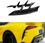 JSWAN Carbon Fiber Rear Bumper Diffuser Spoiler for Supra A90 GR MK5 Side Splitter Spoiler Tail Light Sticker Rear Bumper Diffuser Shark Fin Spoiler Covers Tail Wing Bumper Spoiler Kit - Image 2