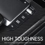 JSWAN Real Carbon Fiber Center Console Frame Panel Cover Trim for Benz C118 Cla200 Cla260 Center Console Gear Panel Frame Trim Center Console Gear Shift Panel Cover - Image 5