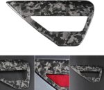 JSWAN Carbon Fiber Car Electric Box Decor Cover Charging Port Cap Car EV Charger Cap Cover for Tesla Model 3/Y Door Exterior Charging Port Panel Trim Cover Protective Sticker (Bright Forging) - Image 3