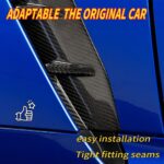 JSWAN Real Carbon Fiber Side Fender Air Vent Outlet Cover Fit for Subaru BRZ Scion FRS FT86 Shark Grille Spoiler Skirts Side Door Fender Air Vent Outlet Garnish Trim Exterior Accessories - Image 6