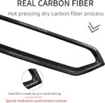 JSWAN Carbon Fiber Air Conditioning Outlet Vent Frame Cover for BMW 2 3 Series G20 G42 330i 330e 325i M240i M3 G80 G87 i4 M50 i3 eDrive 40L (2023) Dashboard AC Ventilation Trim, Front Air Vent Clips - Image 5