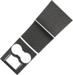 JSWAN Carbon Fiber Center Console Trims Cover for Tesla Model 3 Model Y Mid-Console Panel Decor Sticker Center Console Face-Lift Cover (Matte Black, 2021 to 2023) - Image 9