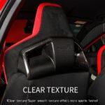 JSWAN Real Carbon Fiber Backseat Cover Fit for 11th Gen Civic Type r FL5 Typer (2024-2023) Seat Backrest Trim Overlay Seat Back Cover Seat Cover (Bright Black, 2pcs Seat Back Cover) - Image 5