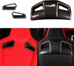 JSWAN Real Carbon Fiber Backseat Cover Fit for 11th Gen Civic Type r FL5 Typer (2024-2023) Seat Backrest Trim Overlay Seat Back Cover Seat Cover (Bright Black, 2pcs Seat Back Cover) - Image 10