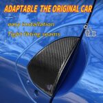 JSWAN 2pcs Real Carbon Fiber Car Door Handle Trim Cover Fit for Nissan RZ34 Fairlady Z (2022 2023) JDM Car Exterior Door Handle Grab Protective Overlay(Gloss Black) - Image 4