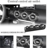 JSWAN Carbon Fiber Center Console Dashboard Air Conditioning Vent Panel Outlet Cover for Mercedes Benz CLA/A Class A180 A200 A35L A45S CLA35 CLA45 CLA45S W118 W177 V177 Air Outlet Cover Sticker - Image 3